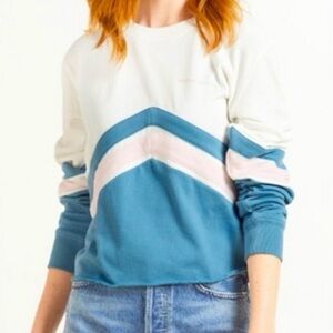 Spiritual Gangster Cropped Chevron Sweatshirt Large
